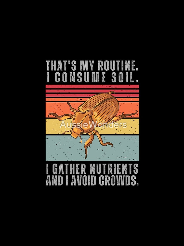 Beetle Retro Sunset | Beetle Vintage Retro Sunset | Retro Sunset Insect by AussieWonders Unisex , , , Long Sleeve Tee