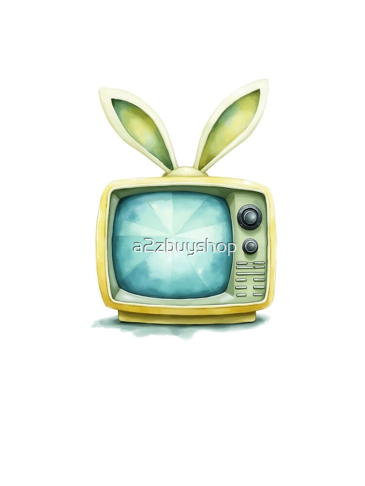 Retro Bunny Television by a2zbuyshop Unisex , , , Long Sleeve Tee