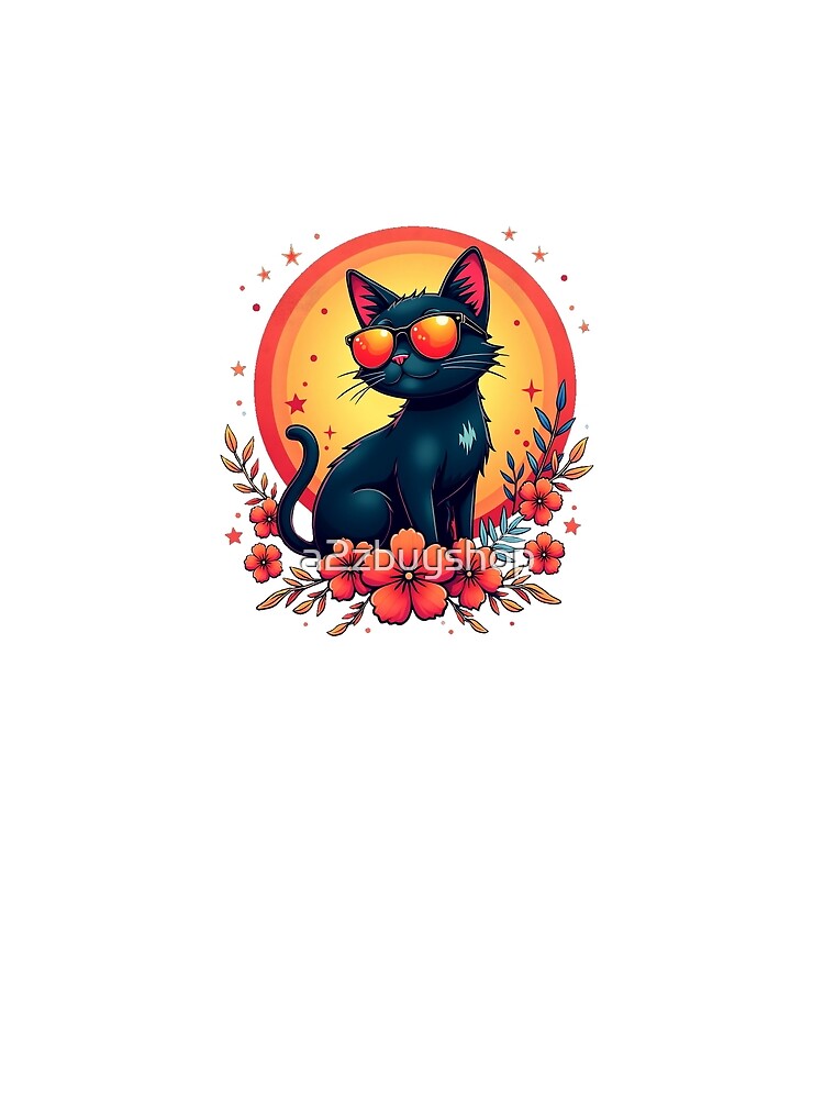 Retro Style Cat by a2zbuyshop Unisex , , , Long Sleeve Tee