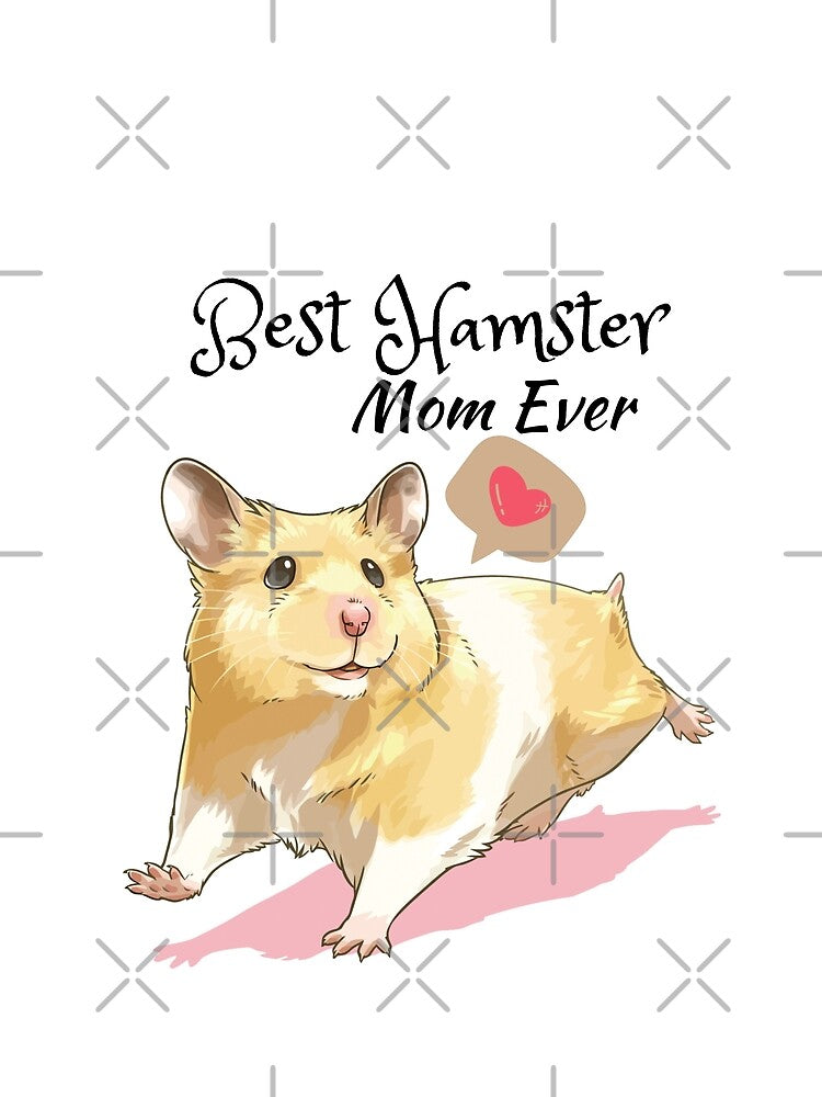 Best Hamster Mom Ever by Manara -Art Unisex , , , Long Sleeve Tee