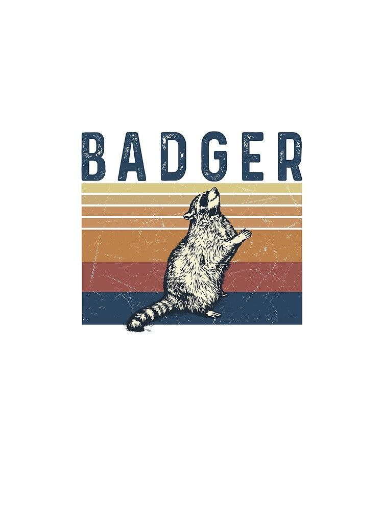 Badger Retro by OttilieJacon Unisex , , , Long Sleeve Tee