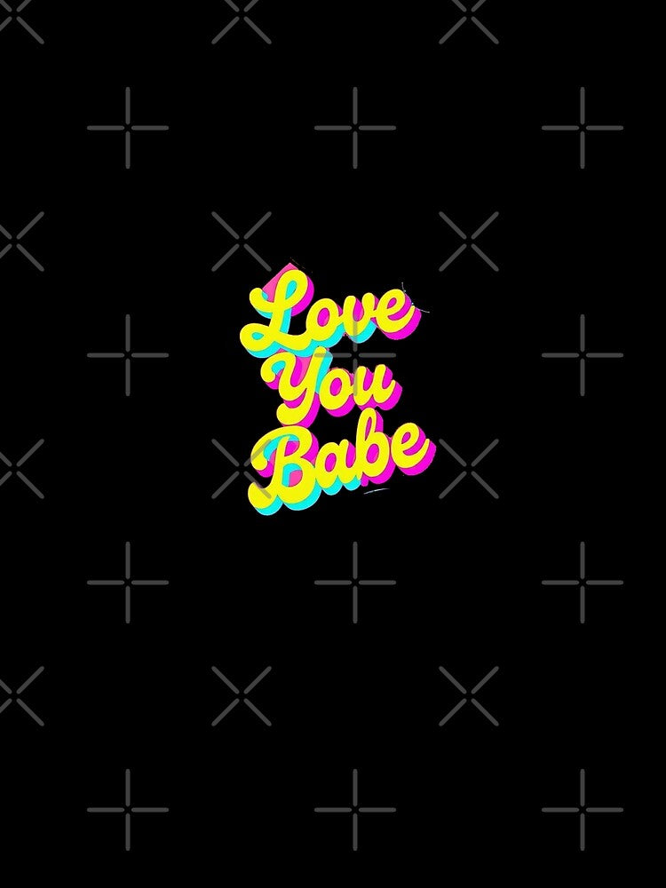 Love You Babe by Glow&Vibe Unisex , , , Long Sleeve Tee