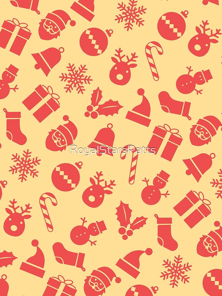 Yellow Candy Winter Christmas  Xmas Pattern    - One Year Anniversary Gifts by RoyalStarsPatts