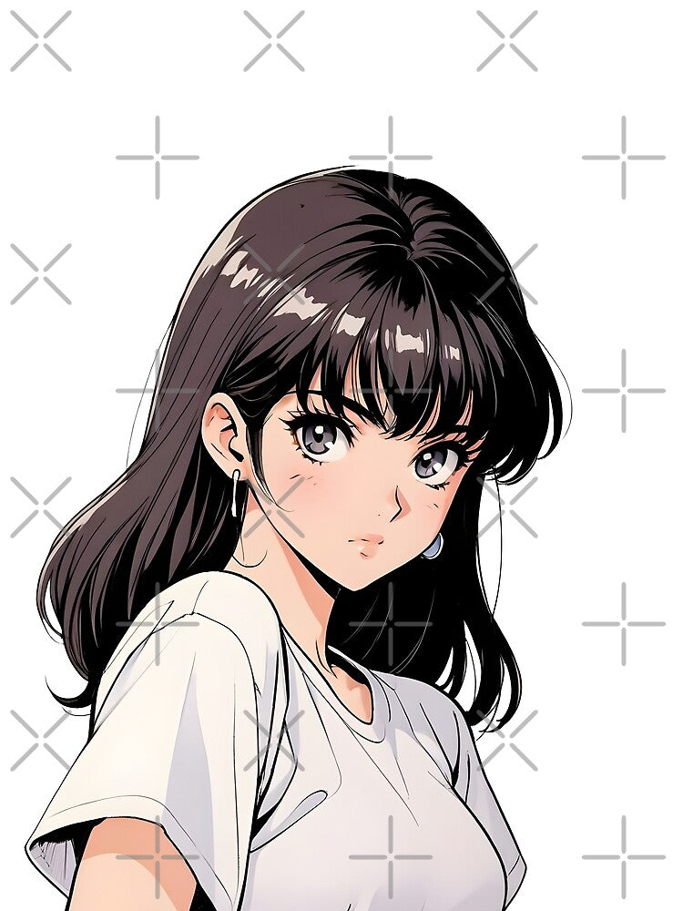 Retro Anime Girl Soft Aesthetic by Anime-VHS Unisex , , , Long Sleeve Tee