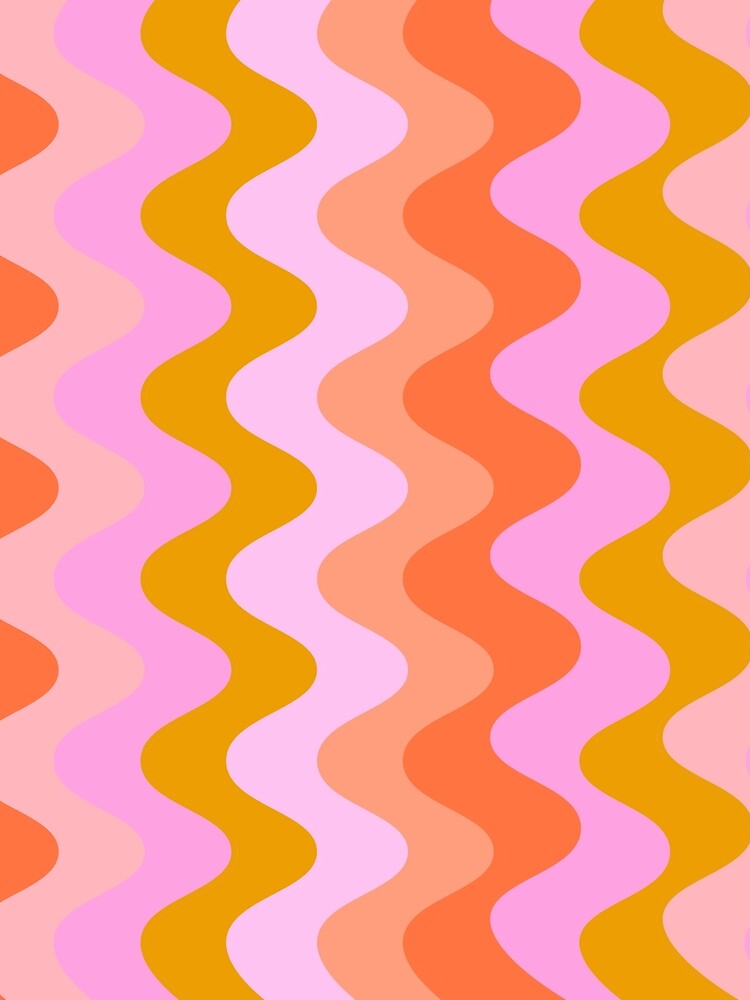 Creamsicle Waves by springstdesign Unisex , , , Long Sleeve Tee