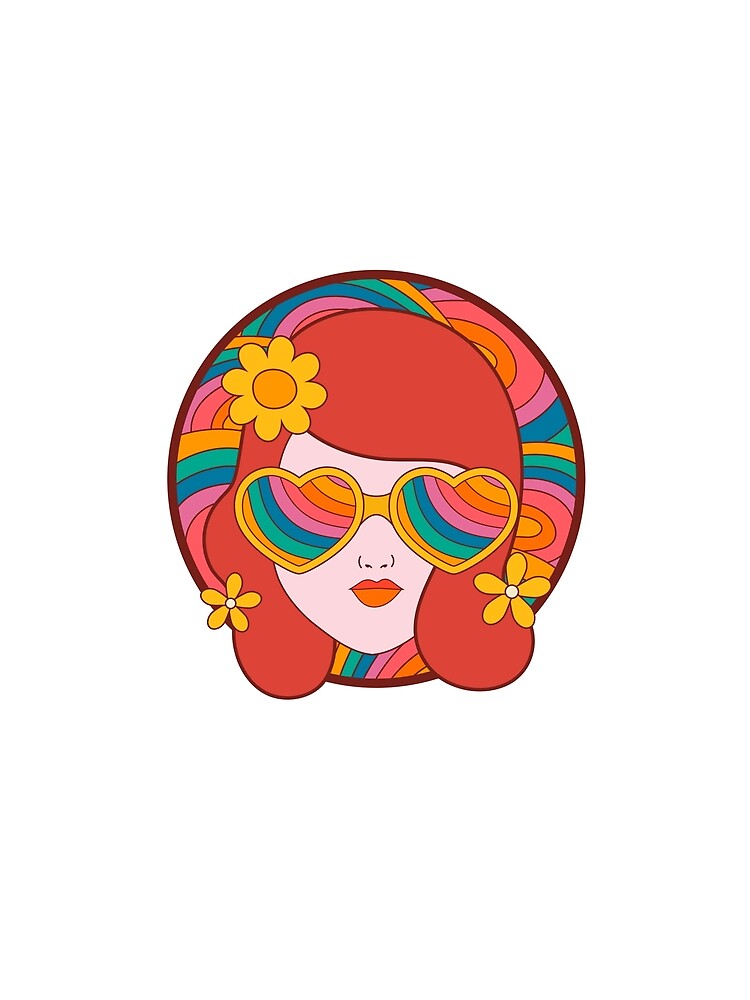 Retro Face, Retro Art by BrindleandBale Unisex , , , Long Sleeve Tee