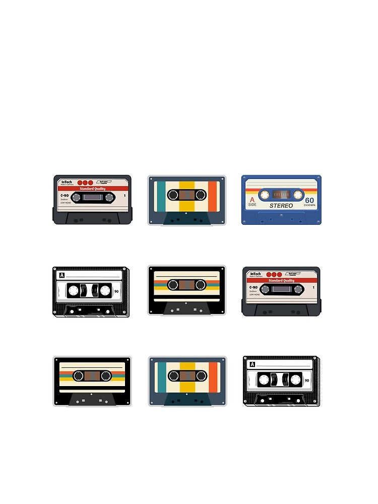 Retro cassette by Luisshopp Unisex , , , Long Sleeve Tee