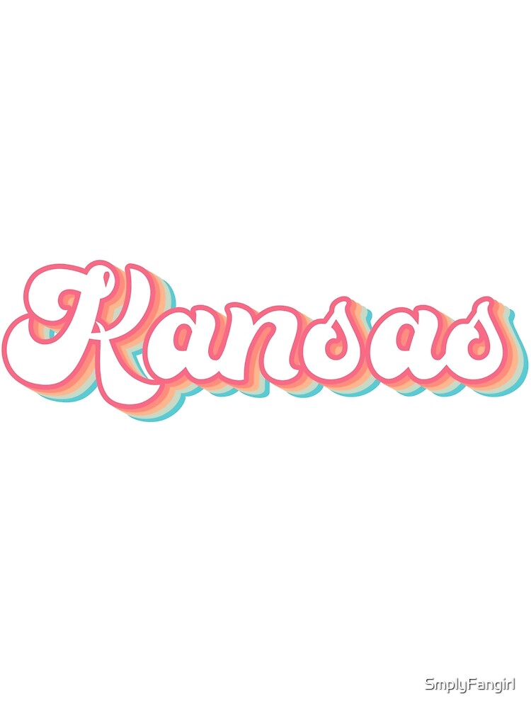Retro Kansas by SmplyFangirl Unisex , , , Long Sleeve Tee