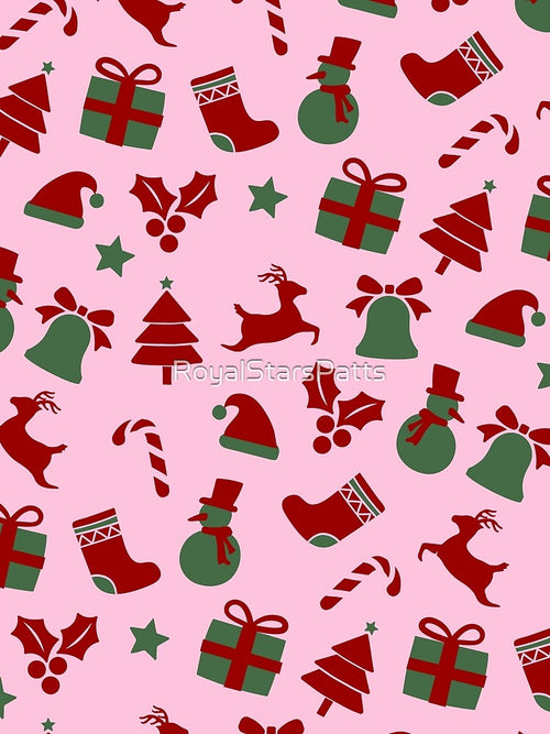 Artistic Ornaments Bells Merry Christmas Holiday Pattern    - Birthday Gifts For Girlfriend by RoyalStarsPatts