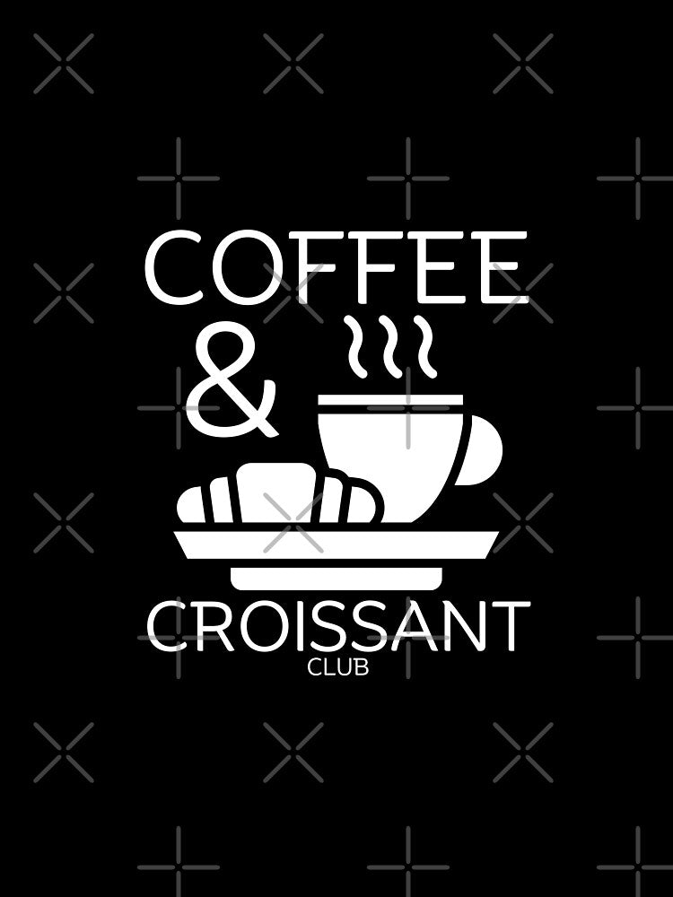 Coffee and croissant diner by Peerless-Prime Unisex , , , Long Sleeve Tee