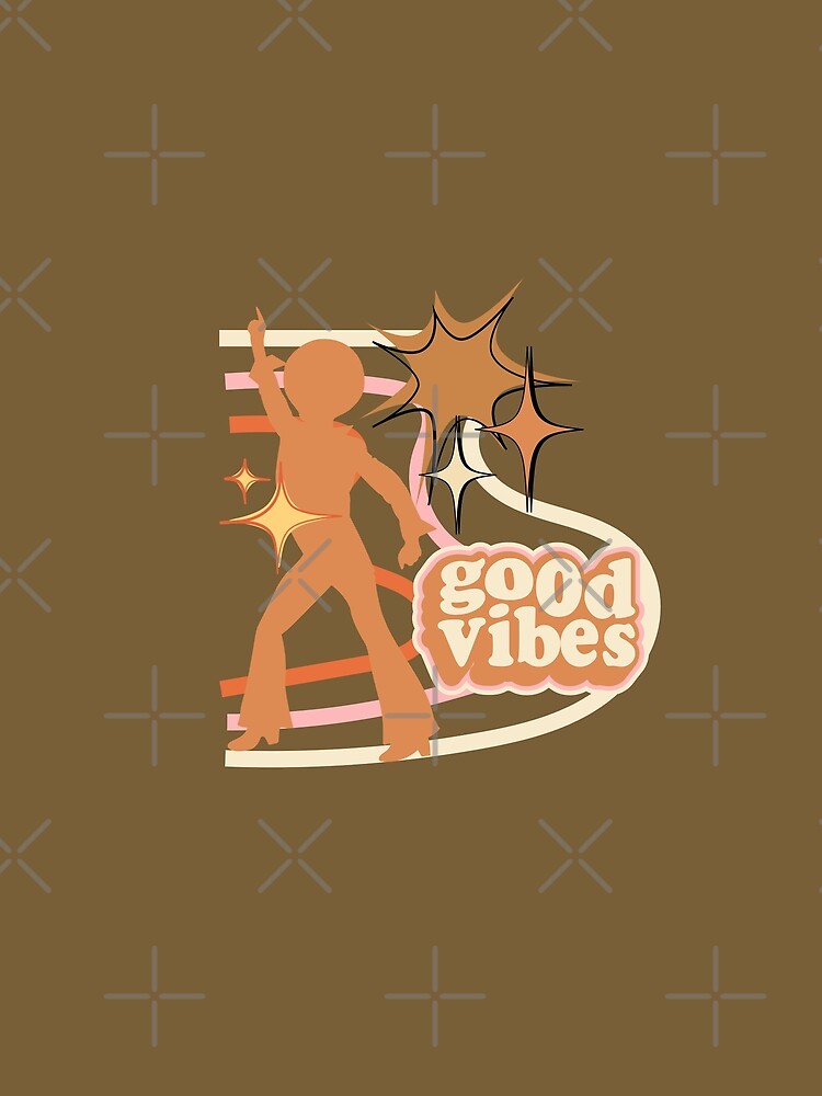 Retro good vibes by UnCoverDesign Unisex , , , Long Sleeve Tee