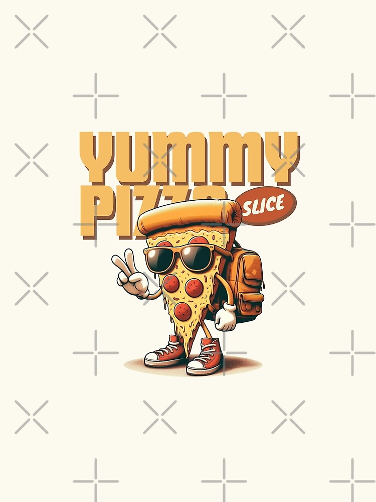 Yummy pizza slice by Peerless-Prime Unisex , , , Long Sleeve Tee