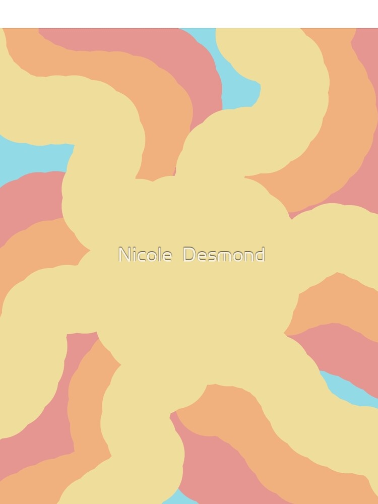 retro sunshine print by Nicole Desmond Unisex , , , Long Sleeve Tee