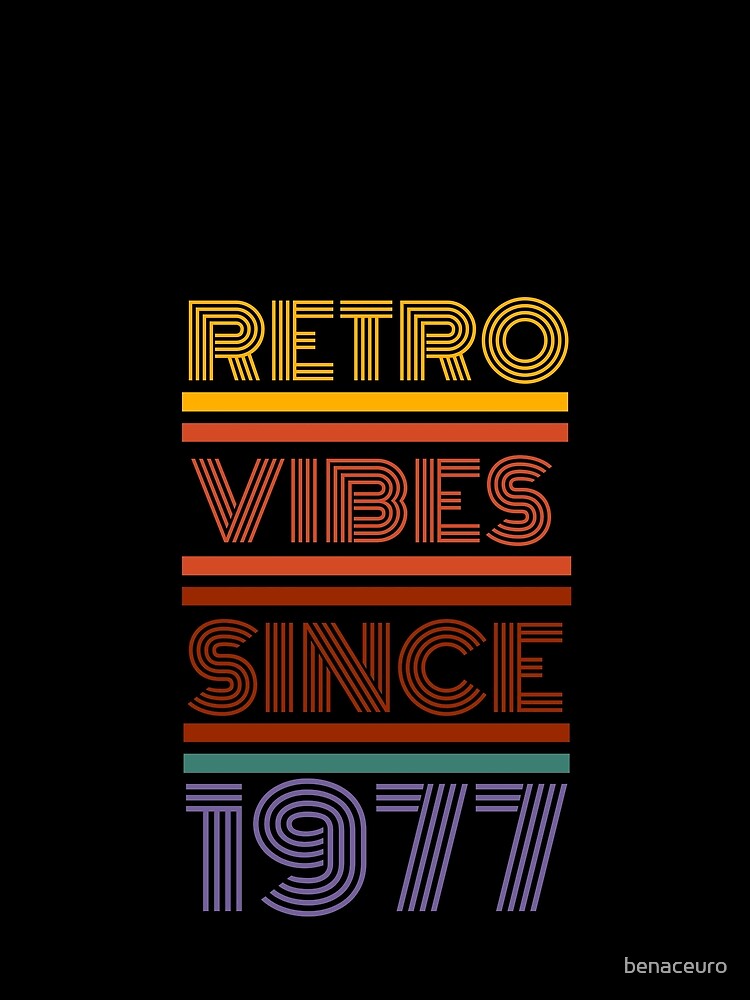 Copy of Retro vibes 1977 by Azrou shop Unisex , , , Long Sleeve Tee