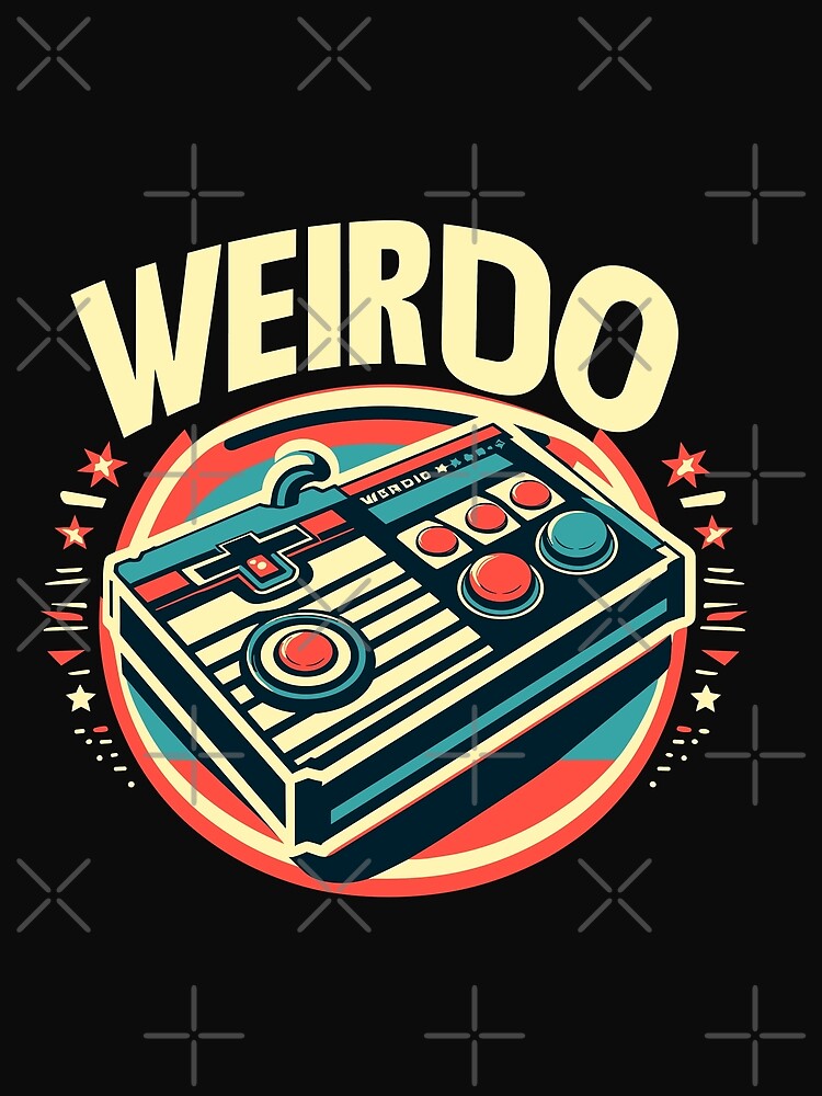 Weirdo in Style - Minimal and Modern Typography retro gaming by diegomenjivar92 Unisex , , , Long Sleeve Tee