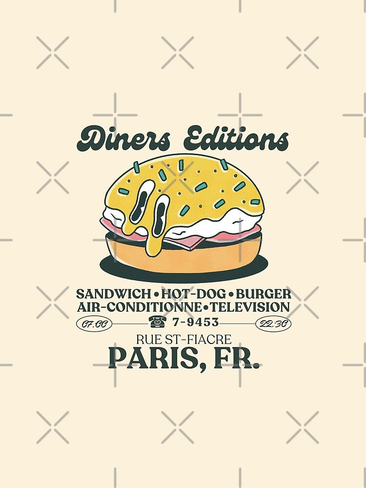 Diners : sandwich, hot-dog, burger by Peerless-Prime Unisex , , , Long Sleeve Tee