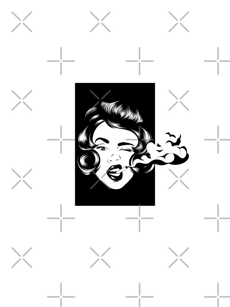 Lady smoke by Peerless-Prime Unisex , , , Long Sleeve Tee