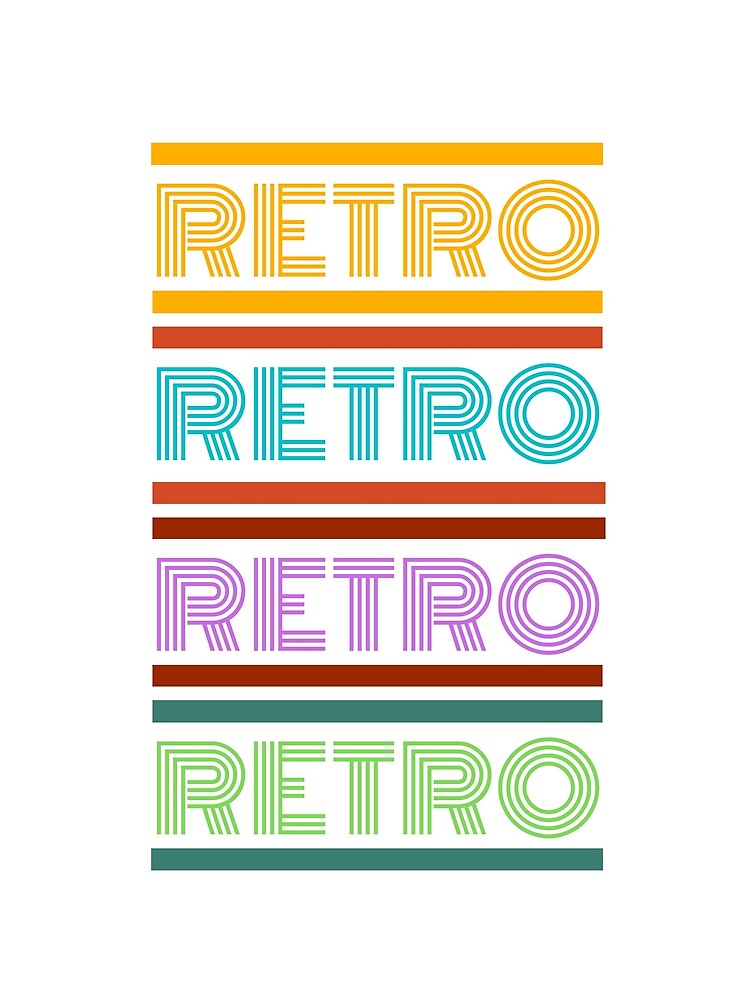 Multicolor Retro Design by AngeGraciela Unisex , , , Long Sleeve Tee