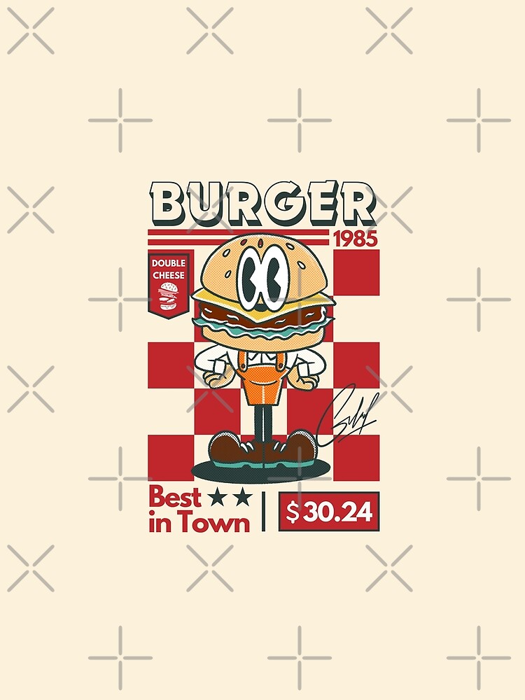 Burger double cheese by Peerless-Prime Unisex , , , Long Sleeve Tee