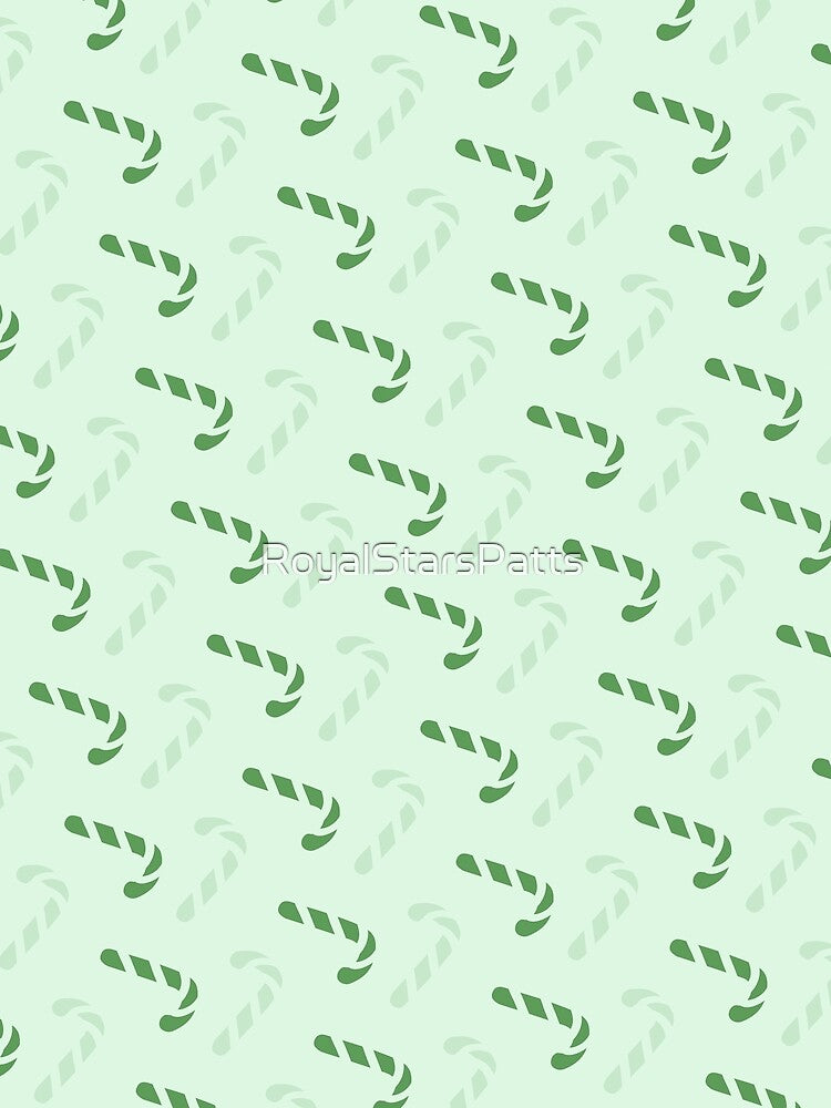 Green Garlands Winter Happy Holiday Xmas Candy Pattern    - Christmas Gifts For Mom by RoyalStarsPatts