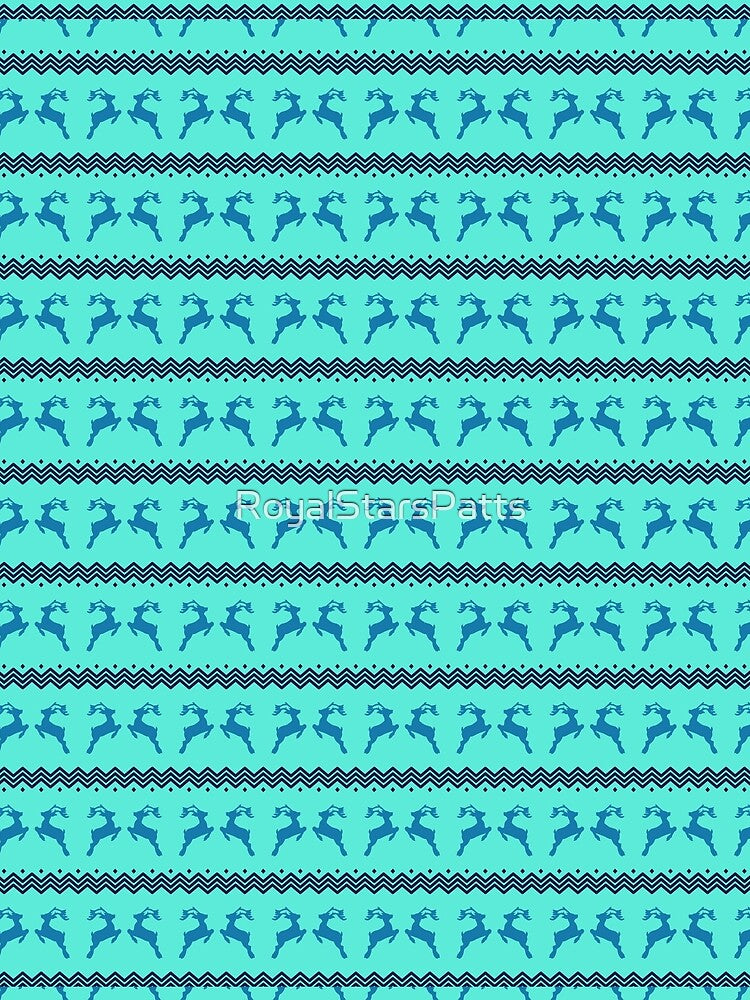 Bold Reindeer Reindeer Merry Christmas Holiday Pattern    - Valentine Gifts For wife by RoyalStarsPatts
