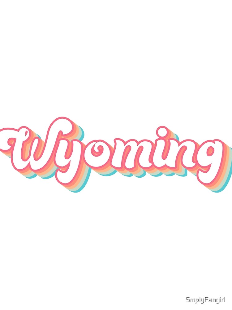 Retro Wyoming by SmplyFangirl Unisex , , , Long Sleeve Tee