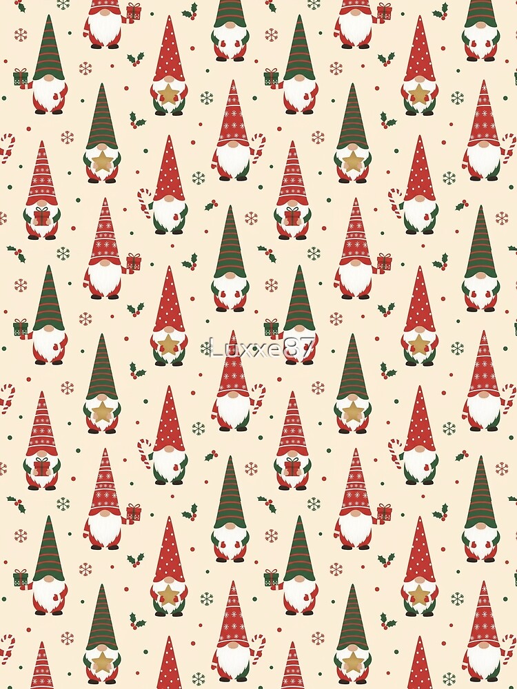 Christmas Gnome Party Pattern by Luxxe87