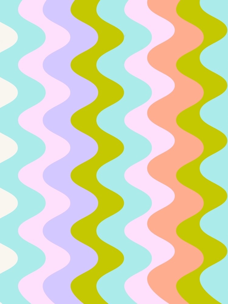 Pastel Waves by springstdesign Unisex , , , Long Sleeve Tee
