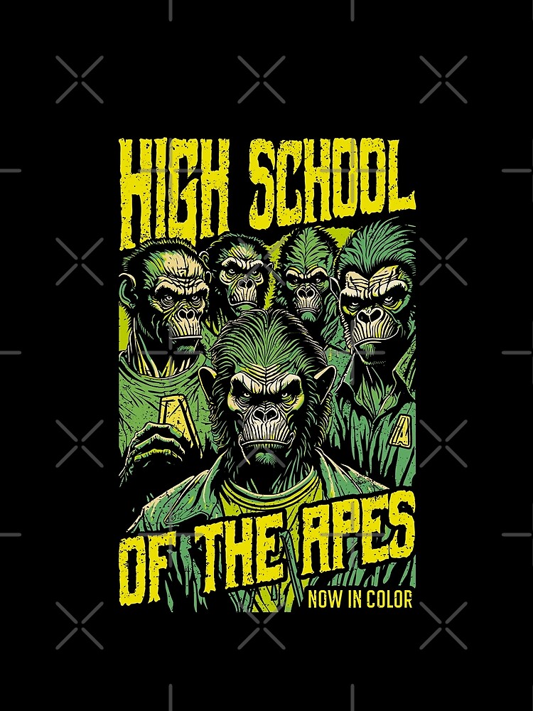 Halloween High School Ape Horror Movie Funny Teacher Student by GrandeDuc
