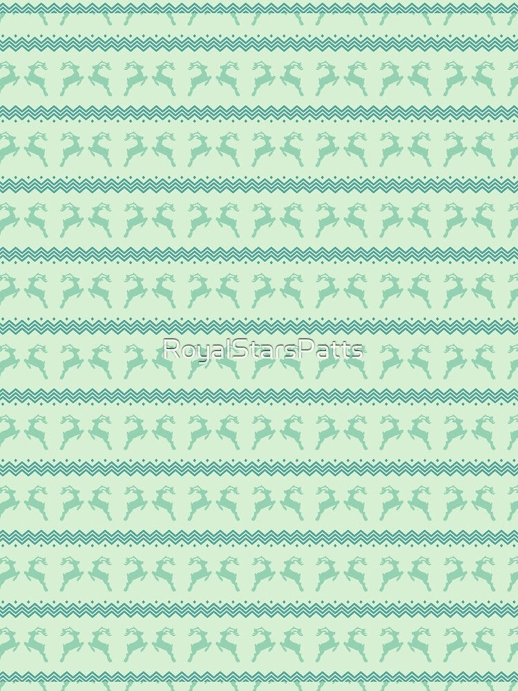 Bold Garlands Reindeer Happy Holiday Xmas Pattern    - Christmas Gifts For Husband by RoyalStarsPatts