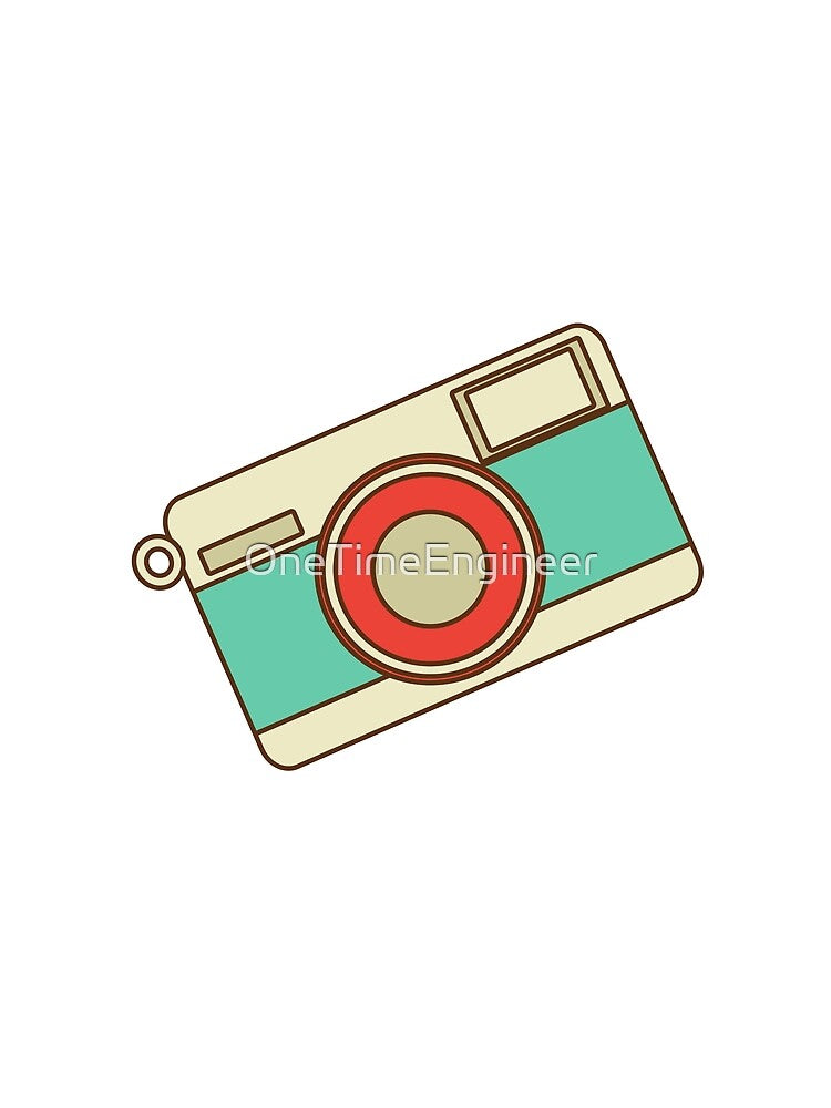 Retro Camera cartoon by OneTimeEngineer Unisex , , , Long Sleeve Tee