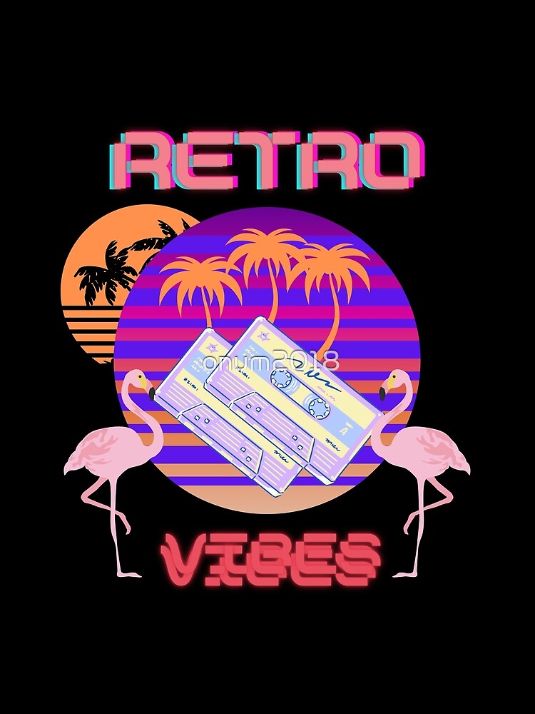 Retro vibes by onum2018 Unisex , , , Long Sleeve Tee