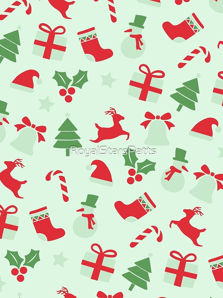 Colorful Snowflake Canes Happy Holiday Xmas Pattern    - Birthday Gift Ideas by RoyalStarsPatts