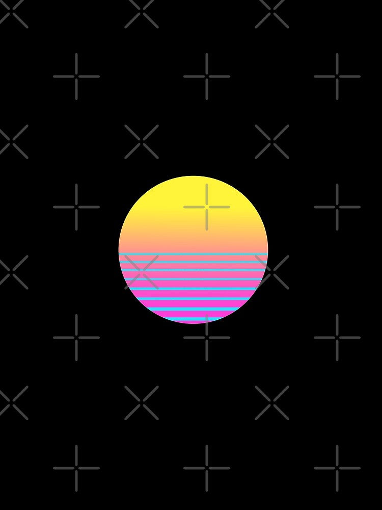 RETRO WAVE, SYNTH WAVE 80S, New Retro Wave by enigma3a Unisex , , , Long Sleeve Tee