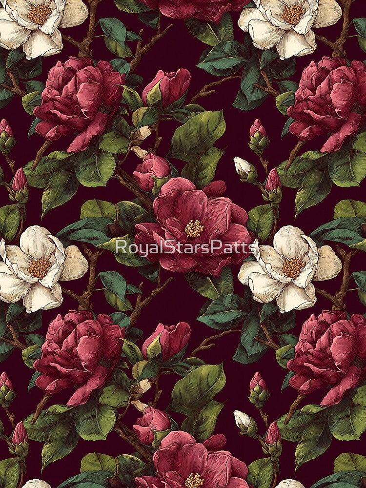 Chic Gardenias Texture - Botanical Garden Pattern - Anniversary Gifts For Mom by RoyalStarsPatts