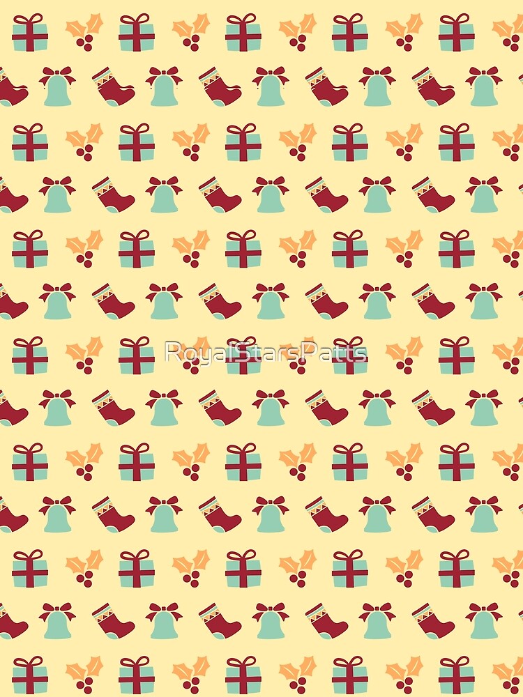 Elegant Snowflake Bells Merry Christmas Xmas Pattern    - Bridesmaid Gifts by RoyalStarsPatts