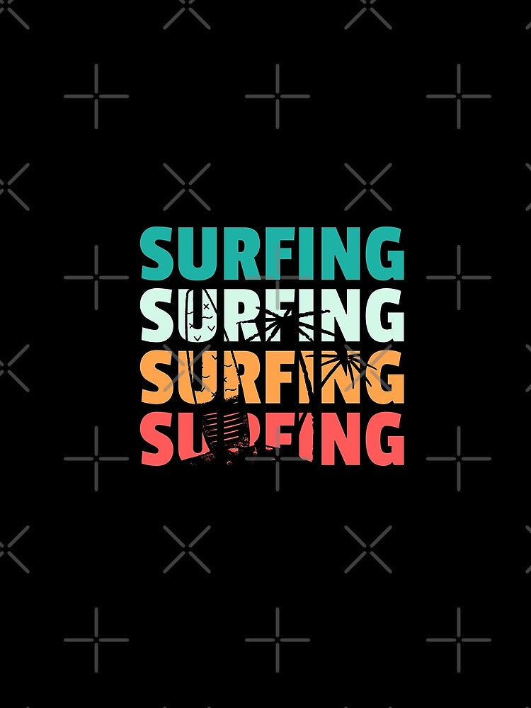 Surfing Tropical Retro by joabaj Unisex , , , Long Sleeve Tee
