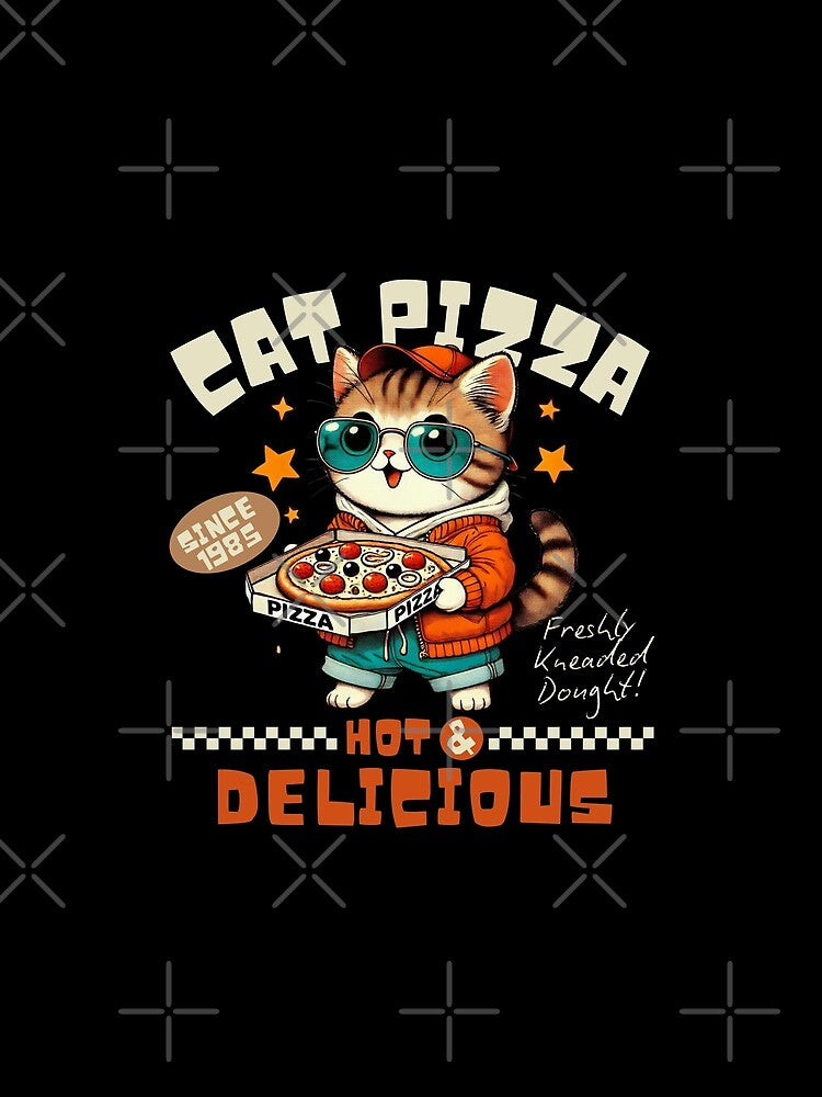Cat pizza by Peerless-Prime Unisex , , , Long Sleeve Tee