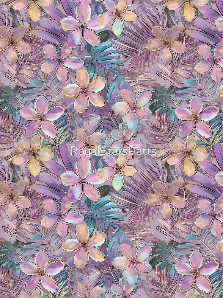 Stunning Tropical Floral Texture - Flower Floral Print - Best Friend Gifts by RoyalStarsPatts