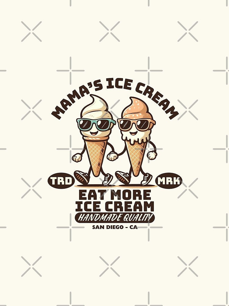 Mama's ice cream by Peerless-Prime Unisex , , , Long Sleeve Tee