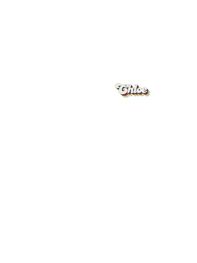 Retro Name Art (Chloe) by Made by Marley Unisex , , , Long Sleeve Tee