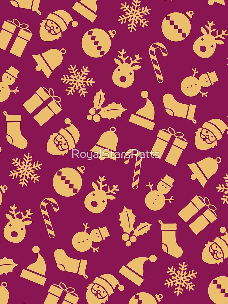 Bold Ornaments Merry Christmas Xmas Pattern    - Best Gifts For Mom by RoyalStarsPatts