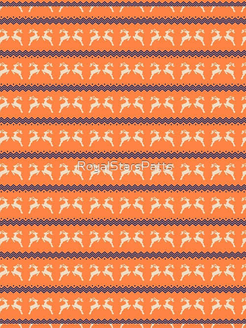 Artistic Garlands Reindeer Happy Holiday Christmas Pattern    - Gifts For Guys by RoyalStarsPatts