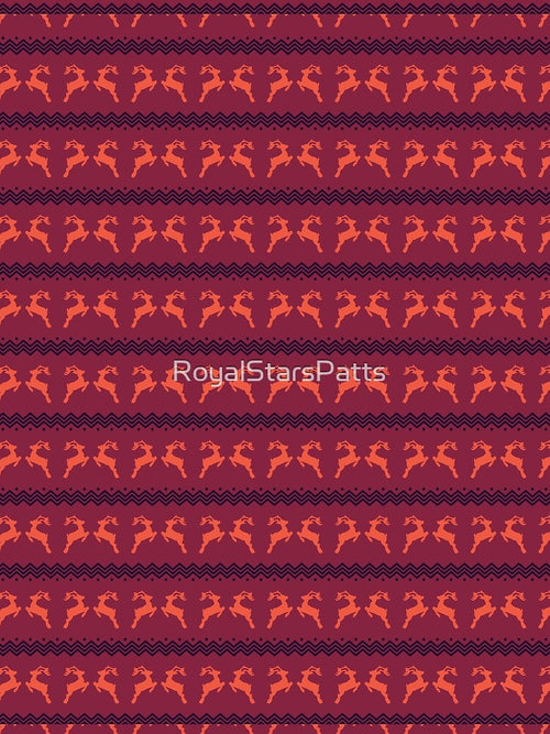 Artistic Elf Reindeer Christmas  Xmas Pattern    - Valentine'S Day Gifts For Her by RoyalStarsPatts