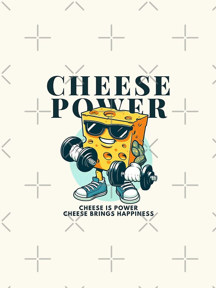 Cheese power by Peerless-Prime Unisex , , , Long Sleeve Tee