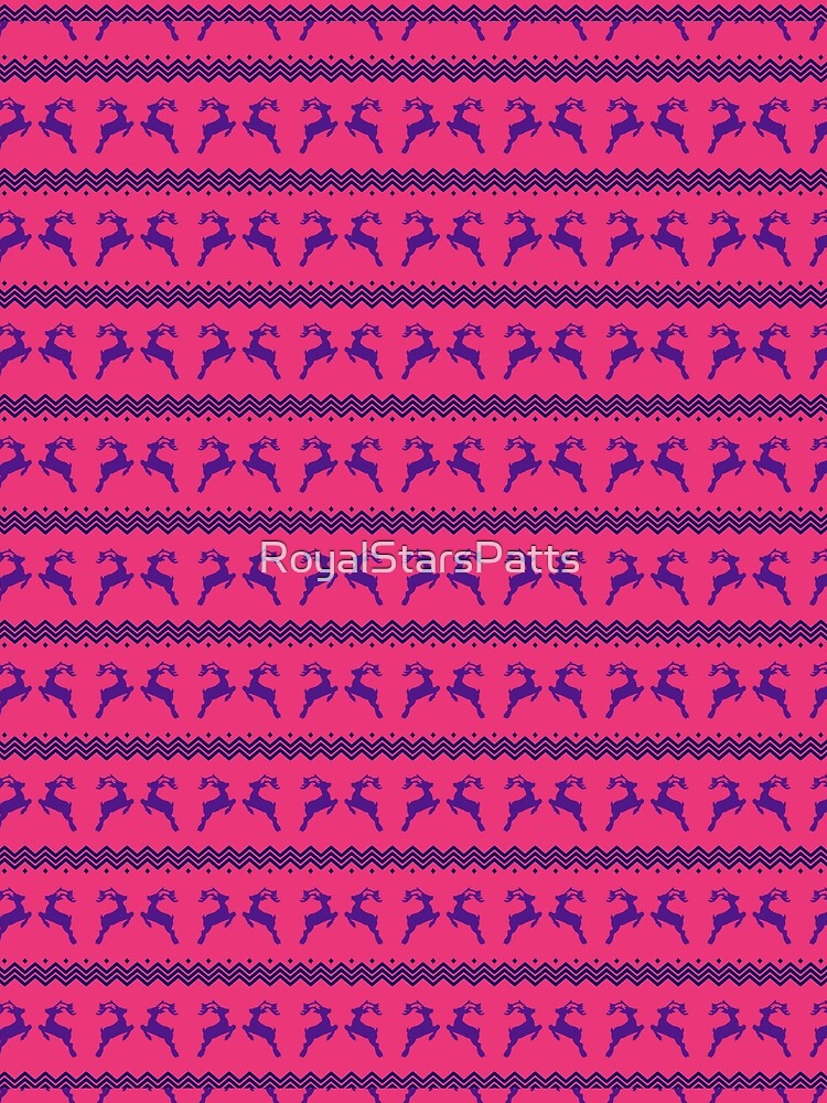 Pink Elf Reindeer Merry Christmas Xmas Pattern    - Fathers Day Ideas by RoyalStarsPatts
