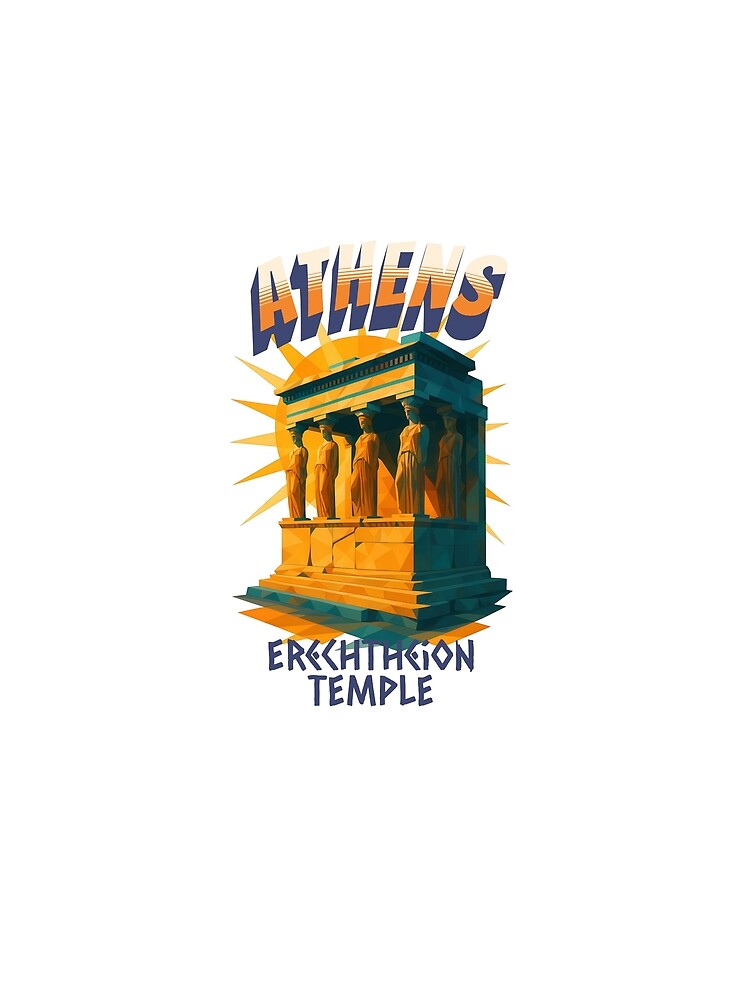 ATHENS - Erechtheion Temple – Urban Retro Dreams by Earth Celebration Designs Unisex , , , Long Sleeve Tee