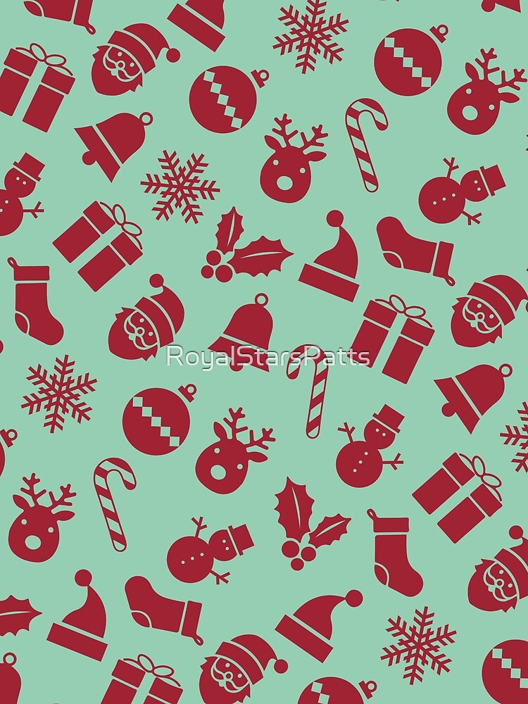 Elegant Candy Snow Happy Holiday Xmas Pattern    - Birthday Gift Ideas by RoyalStarsPatts