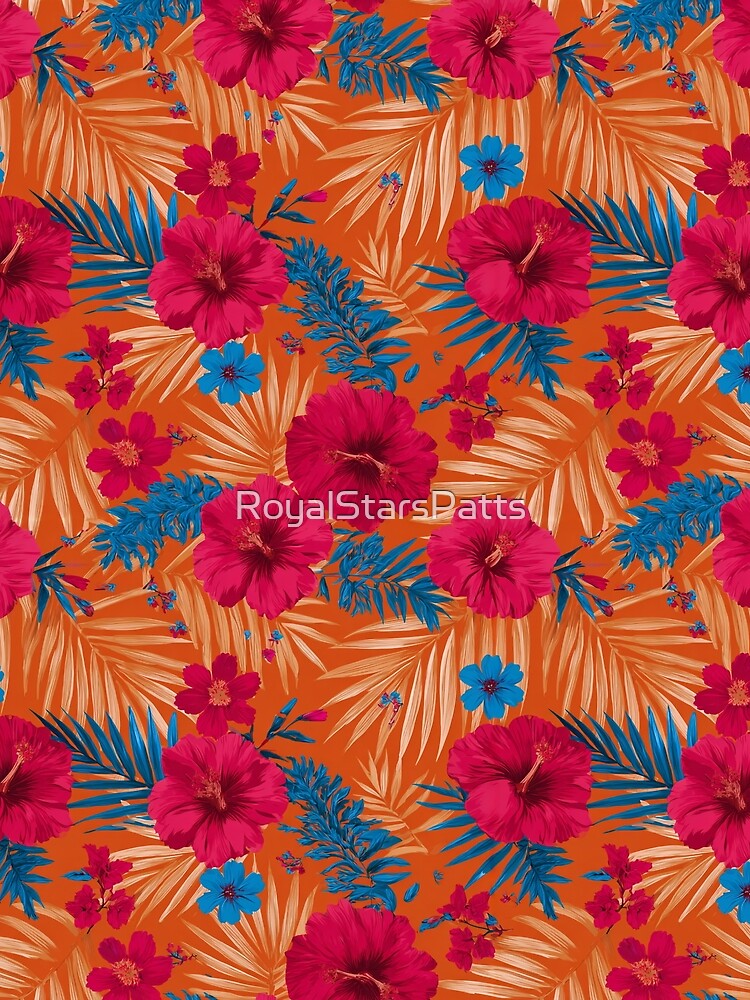 Stunning Tropical Floral Texture - Flower Bouquet Pattern - Unique Gifts For Men by RoyalStarsPatts