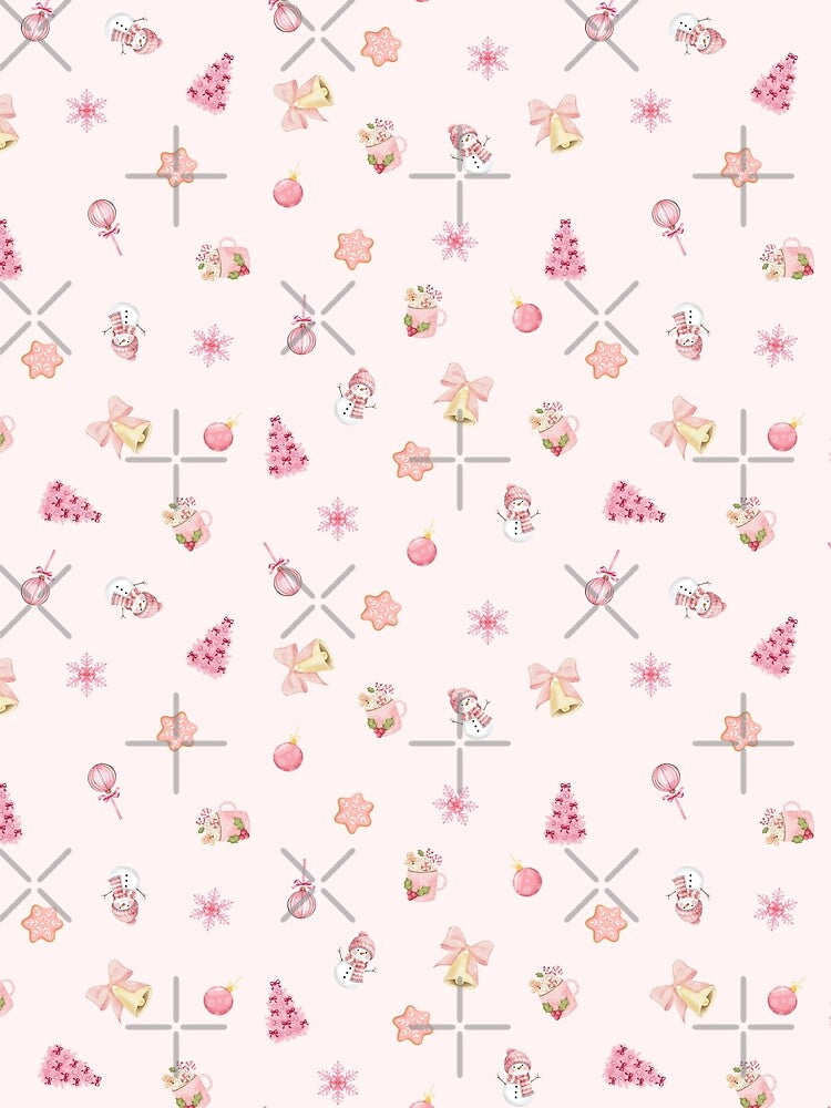 Cozy Pink Christmas Pattern by Trueli0n